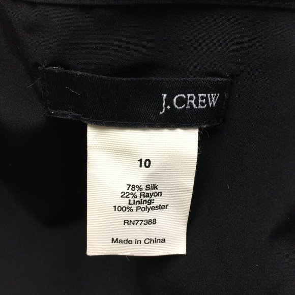 J Crew Sophia Midi Silk Dress Size 10 Womans Black Brown Plaid V-Neck Sleeveless - Picture 10 of 13